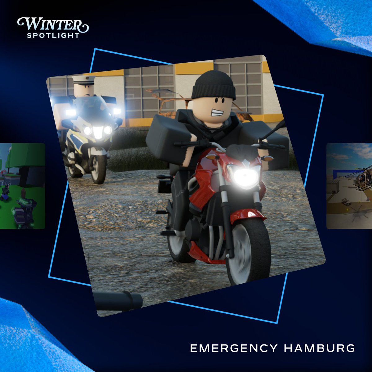 Roblox's tweet image. New map, fun quests, and most importantly, hot chocolate. @emerghamburg #RobloxSpotlight rblx.co/WinterSpotlight
