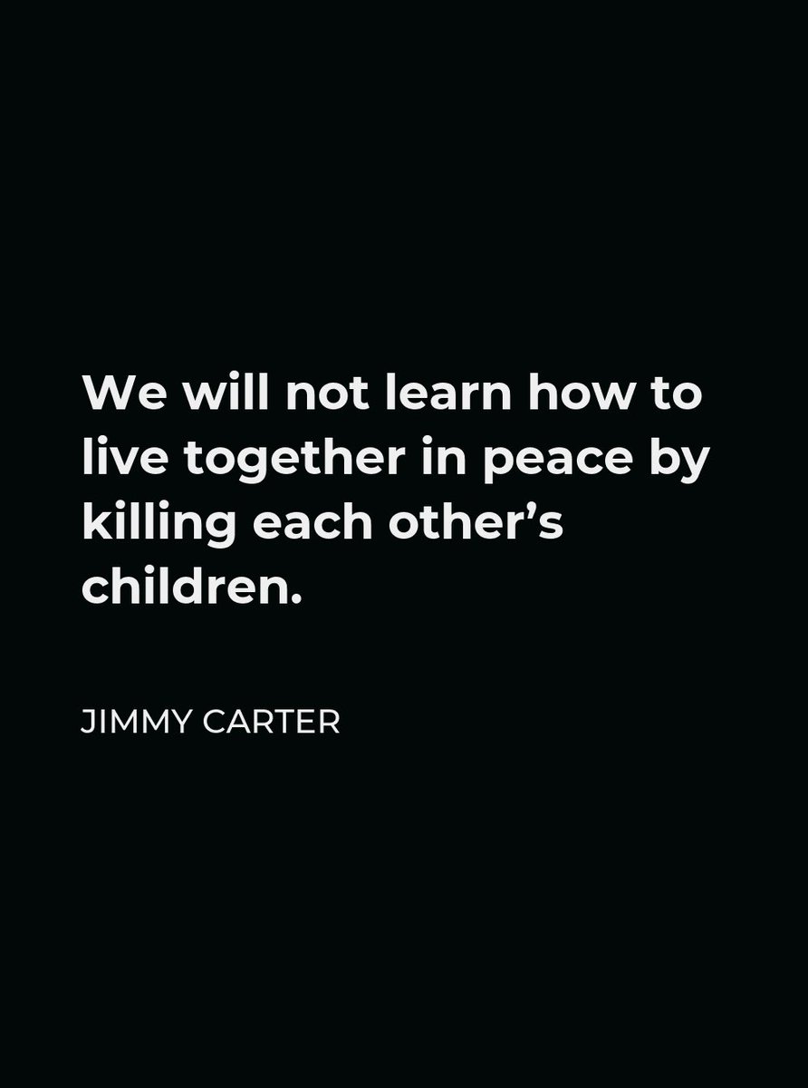 A wise, compassionate, relevant word of truth from former President #JimmyCarter. 

We will miss his wisdom, compassion, global perspective, and work to rid our #WorldHouse of war, poverty, and preventable, catastrophic sickness.