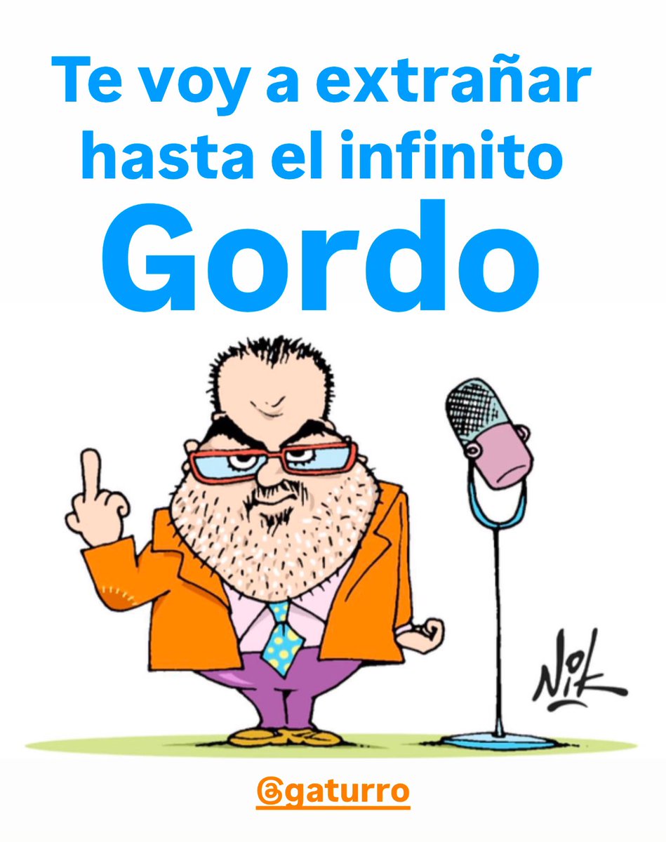 Falleció Jorge Lanata. Se murió una parte de mí. Te quiero Gordo.