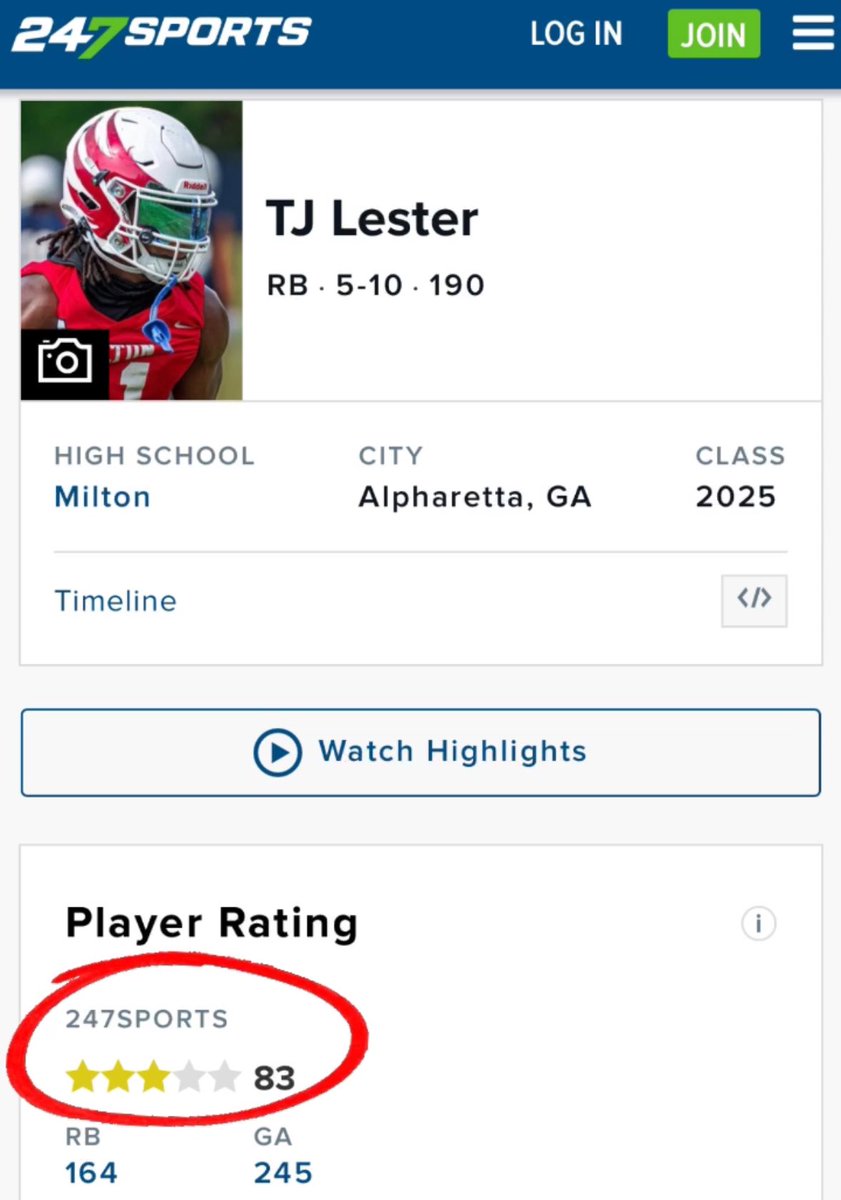 TJ Lester (@tjlester_) on Twitter photo Thank You God.
Extremely Blessed & Grateful To Be Rated As A 3 Star ⭐️ On <a href="/247Sports/">247Sports</a> .
<a href="/MiltonEagles_FB/">Milton High School Football</a> <a href="/CoachBenReaves/">Ben Reaves Jr.</a> <a href="/OCCoachJack/">Stevie Jackson</a> <a href="/coachsylvestri/">Vinny Sylvestri</a> <a href="/bsa28_/">Beckwith Sports Academy</a> @CoreyCarmona <a href="/Spotlight39_Pod/">SPOTLIGHT 39</a> <a href="/RustyMansell_/">Rusty Mansell</a> <a href="/RecruitGeorgia/">Recruit Georgia</a> Thank You God.
Extremely Blessed & Grateful To Be Rated As A 3 Star ⭐️ On <a href="/247Sports/">247Sports</a> .
<a href="/MiltonEagles_FB/">Milton High School Football</a> <a href="/CoachBenReaves/">Ben Reaves Jr.</a> <a href="/OCCoachJack/">Stevie Jackson</a> <a href="/coachsylvestri/">Vinny Sylvestri</a> <a href="/bsa28_/">Beckwith Sports Academy</a> @CoreyCarmona <a href="/Spotlight39_Pod/">SPOTLIGHT 39</a> <a href="/RustyMansell_/">Rusty Mansell</a> <a href="/RecruitGeorgia/">Recruit Georgia</a>