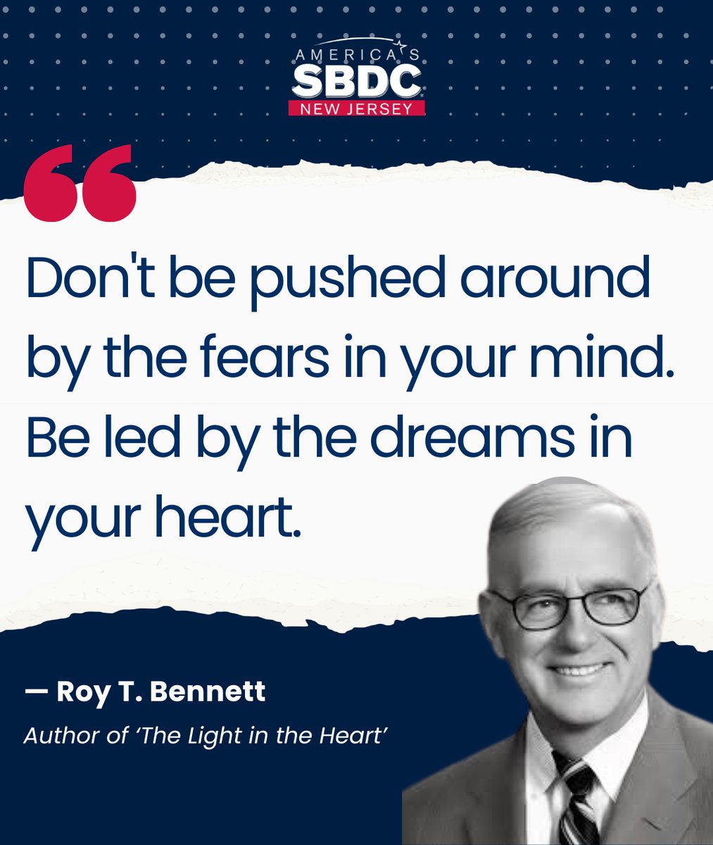 Don’t let the fears in your mind hold you back. 

🌟 Instead, follow the dreams in your heart and let them light the way! ✨ Every step you take brings you closer to success—embrace the journey and trust the process. 🚀

#Motivation #SmallBusiness #NewJersey #NewYear