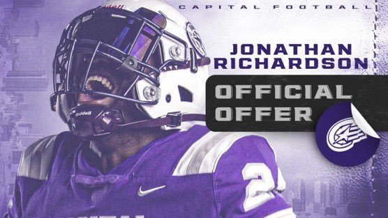 Jonathan Richardson (@jjrichardson25) on Twitter photo After a great conversation with <a href="/Coachcalexander/">Charles Alexander</a> I am blessed and thankful to receive my second offer from <a href="/CapitalU_FB/">Capital University Football</a>!!! <a href="/GA_FBRecruiting/">Glynn Academy Football Recruiting</a> <a href="/CoachRock73/">Rocky Hidalgo</a> <a href="/CoachMMMoore/">Matt Moore</a> After a great conversation with <a href="/Coachcalexander/">Charles Alexander</a> I am blessed and thankful to receive my second offer from <a href="/CapitalU_FB/">Capital University Football</a>!!! <a href="/GA_FBRecruiting/">Glynn Academy Football Recruiting</a> <a href="/CoachRock73/">Rocky Hidalgo</a> <a href="/CoachMMMoore/">Matt Moore</a>