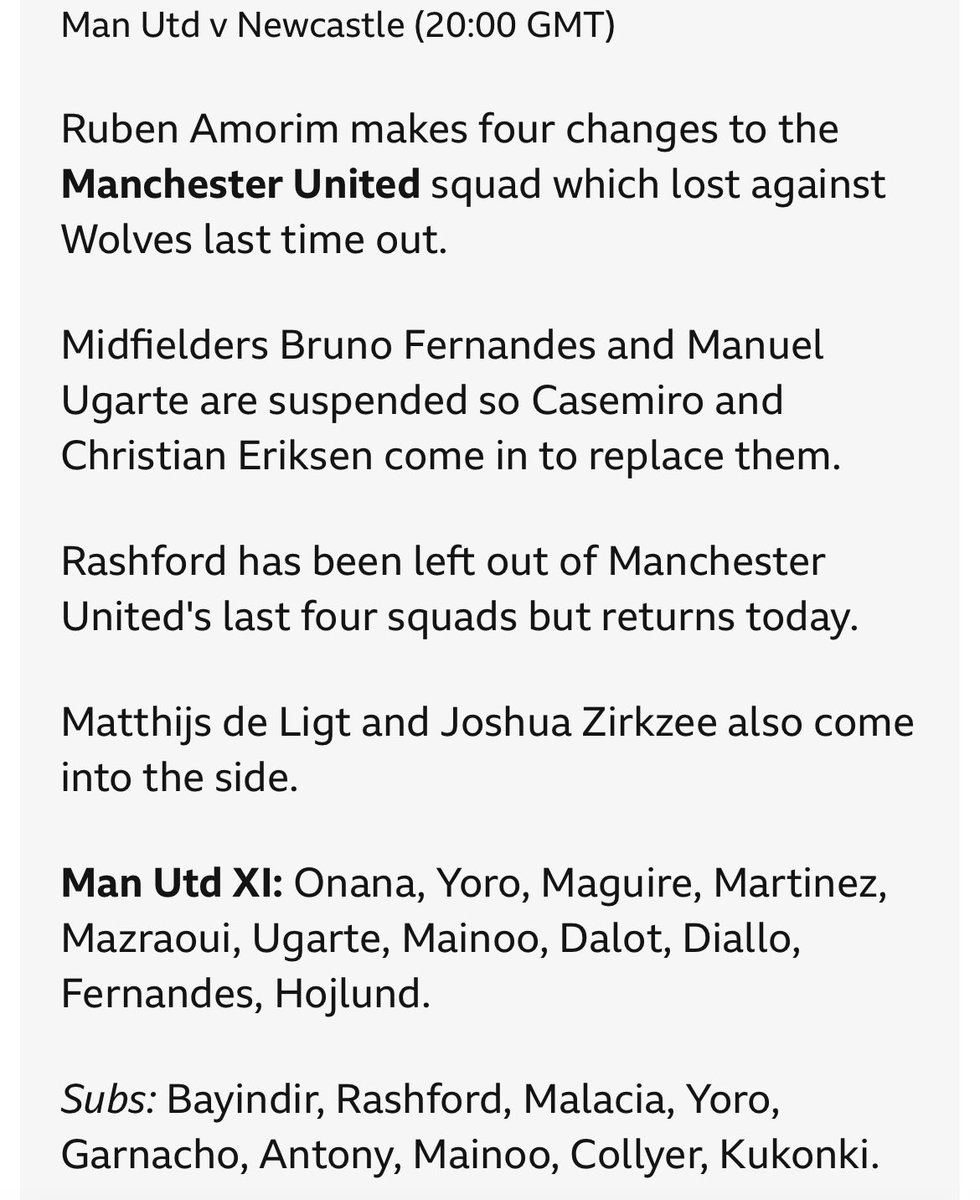 SpectacularBob's tweet photo. @BBCSport spot your mistake ?! Did you copy and paste Man Utd XI? 😂😂 https://t.co/ciKMCdwqFj