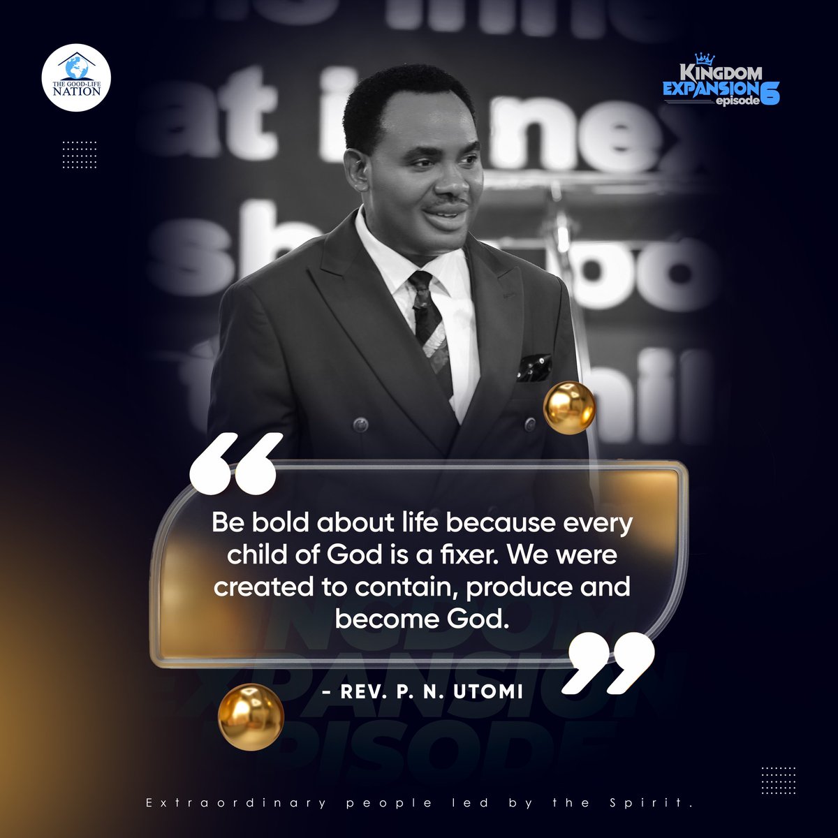 Be bold about life because every child of God is a fixer. We were created to contain, produce and become God. -RPN

#RPN

#KingdomExpansion

Watch live, subscribe, like, and click 🔔