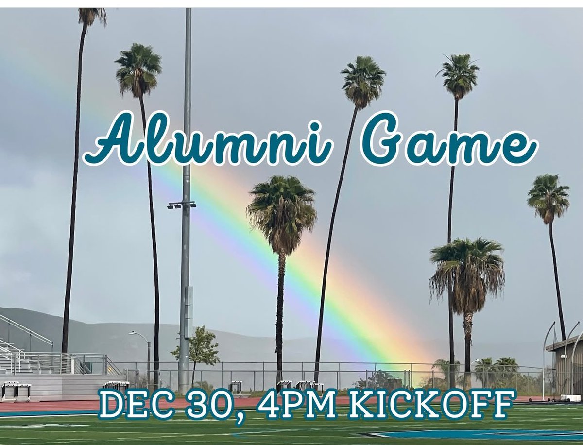 Alumni game, today!  Players arrive at 315, kickoff at 4pm.