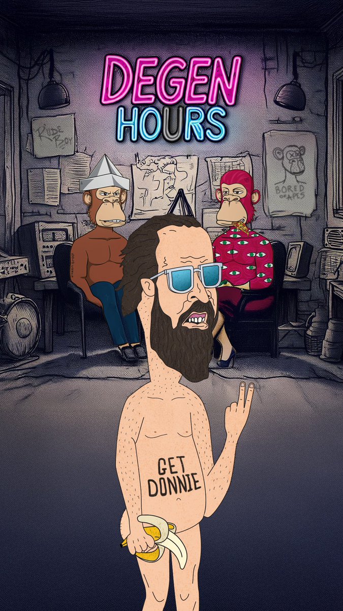 @baysedx 🚨 DEGEN HOURS $DONNIE ALPHA! 🚨

The first sneak peek of the DONNIE NFTs, its only right we drop it during the Space with @baysedx and <a href="/buuvva_/">buuvva</a> 🤟

Simply hold some DONNIE to be eligible for a FREE NFT!

LFG 🚀