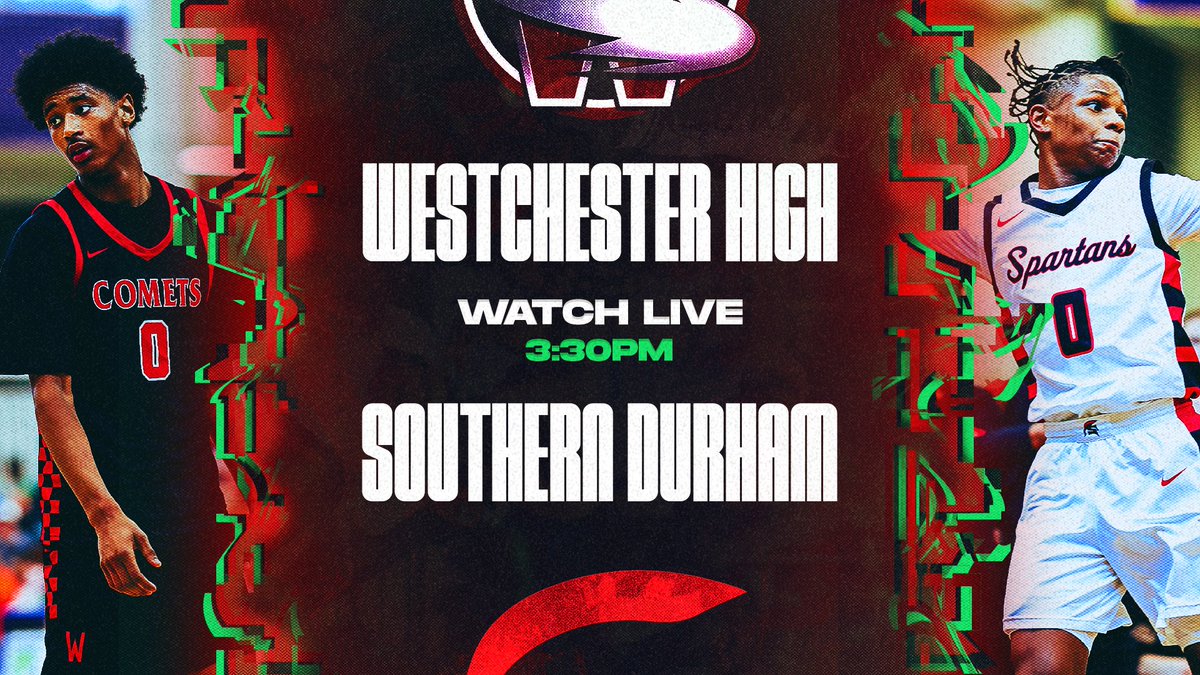 DAY 4 GAME 4 - 3:30pm - Westchester vs Southern Durham ⚡️🏀

WATCH LIVE: sapphire.maestro.io/hoopstate/2024…