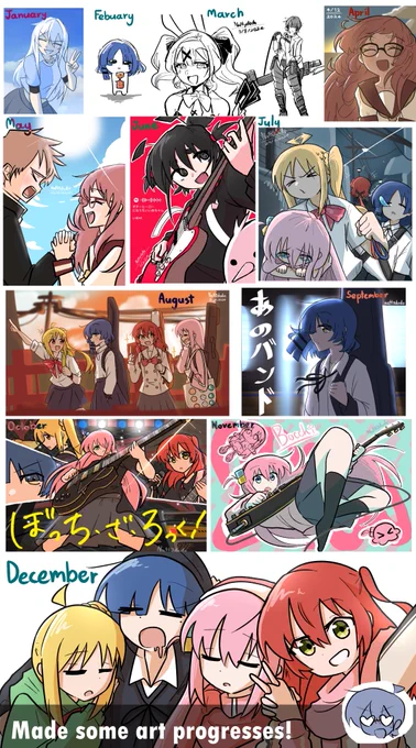 This year I drew alot of drawings, and finally found the courage to post it myself instead of relying on the manager for everything! -🖌️ 