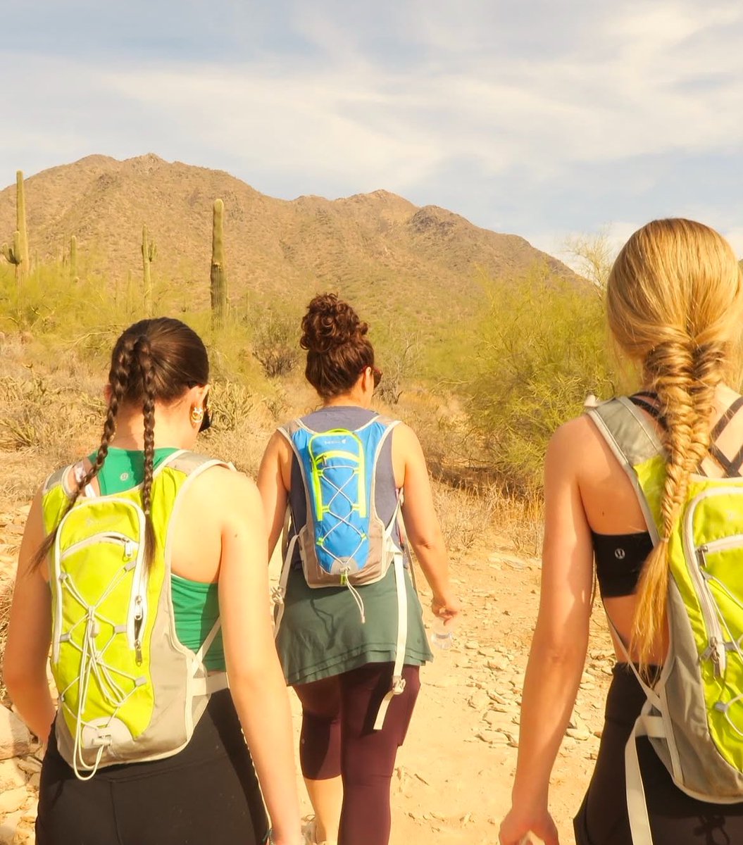 Rachel somehow convinced us to go hiking….