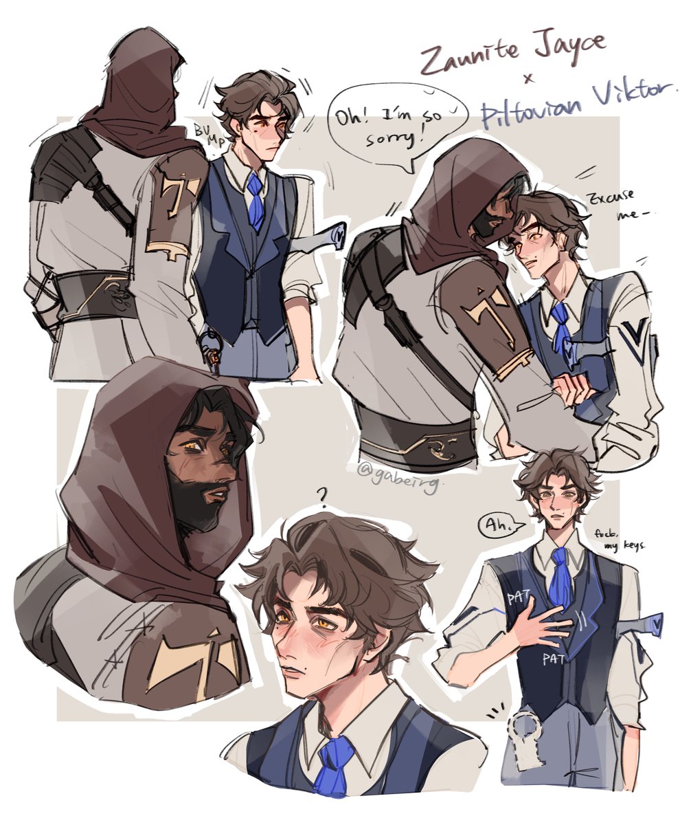 Had some Zaunite Jayce and Piltovian Viktor thoughts #jayvik