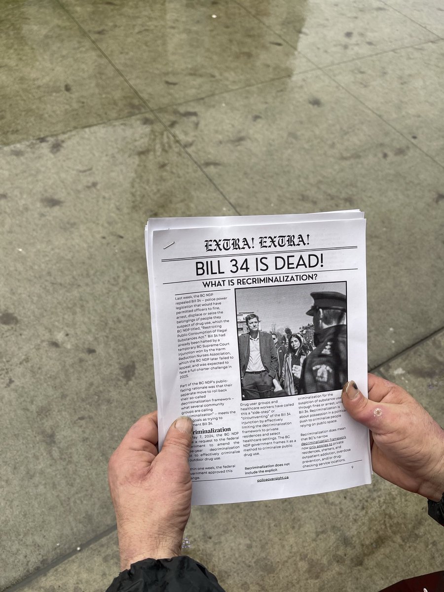 End police power
End displacement to nowhere
End the war on drugs

<a href="/Dave_Eby/">David Eby</a> We won't forget this

@HRNA_AIIRM <a href="/VanWestNews/">Dustin Godfrey</a>