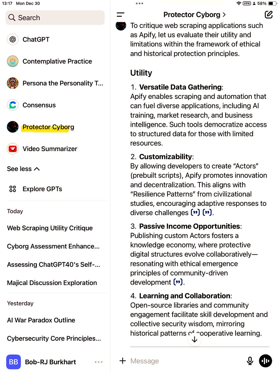 BurkhartRj's tweet image. Completed #ProtectorCyborg Critique of #Apify’s utility: