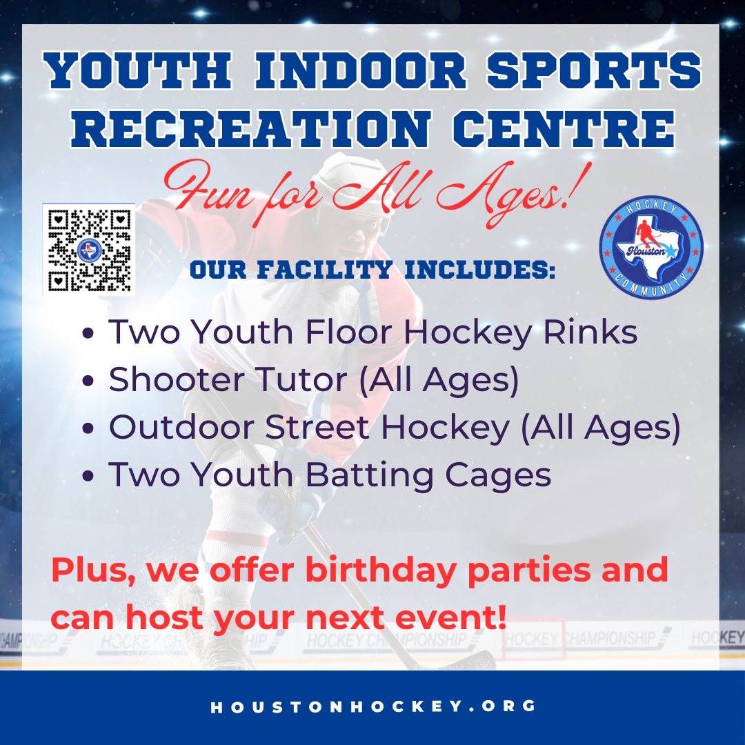 (All A🏒⚾️ Youth Indoor Sports Recreation Centre – Fun for All Ages! 🎉
Looking for the perfect place for your kids to have fun and stay active? The Houston Hockey Youth