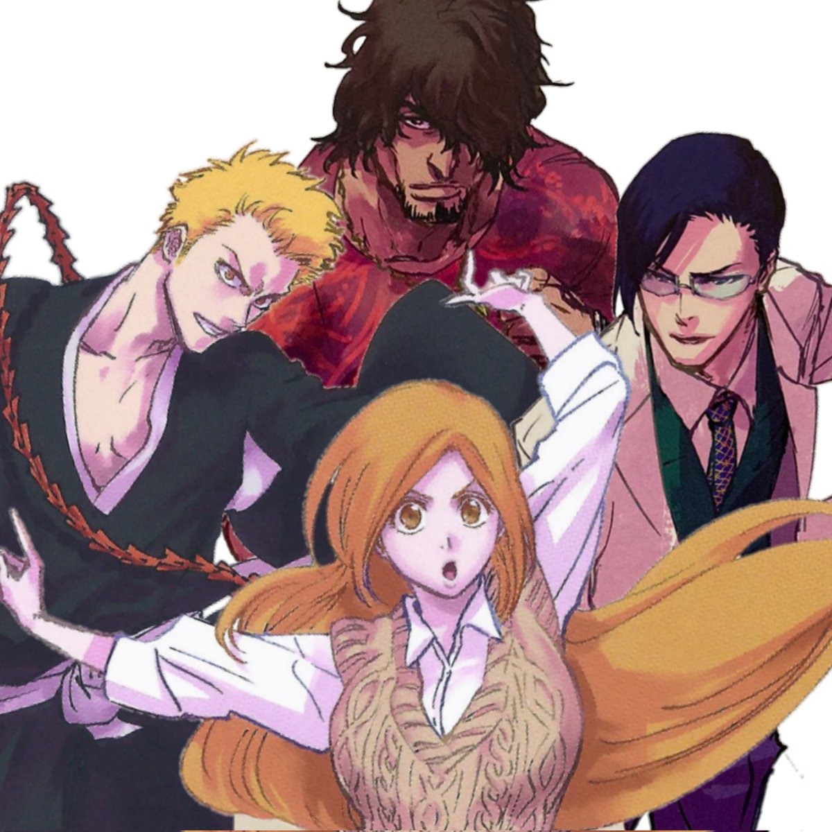 teamkarakura's tweet photo. ✅️ Ichigo is an English translator/househusband/Substitute Shinigami.

✅️ Orihime works at the bakery.

✅️ Uryu is a paediatrician.

✅️ Chad is a boxer working for Yukio’s charity company raising money from his fights. https://t.co/EFCcCyiWAh