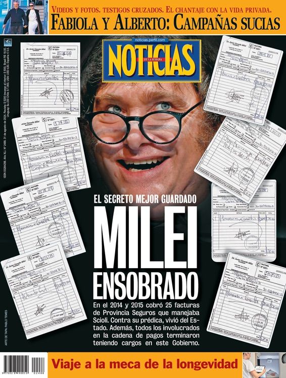 juanelegonzalez's tweet photo. No soy quien para defender a Lanata, pero cuando vean pasar por acá a un libertario diciendole "kirchnerista" recuerden esto:  

En la época en que el kirchnerismo era poder el que cobraba miles de dólares al mes con la tuya era un tal Javier Gerardo Milei 👇 https://t.co/K63PLoic89