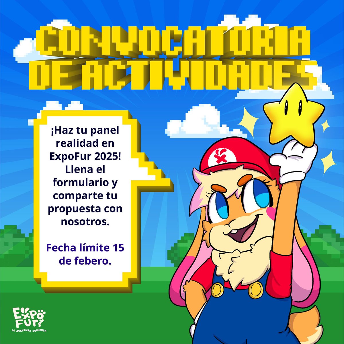 expofur's tweet image. ¡Lleva tu talento a ExpoFur 2025!
¿Tienes una idea increíble para un panel o actividad?¡Esta es tu oportunidad! Llena el formulario y cuéntanos tu propuesta antes del 15 de febrero. Regístrate aquí:👇👇
forms.office.com/r/KRNcGnQxNg
