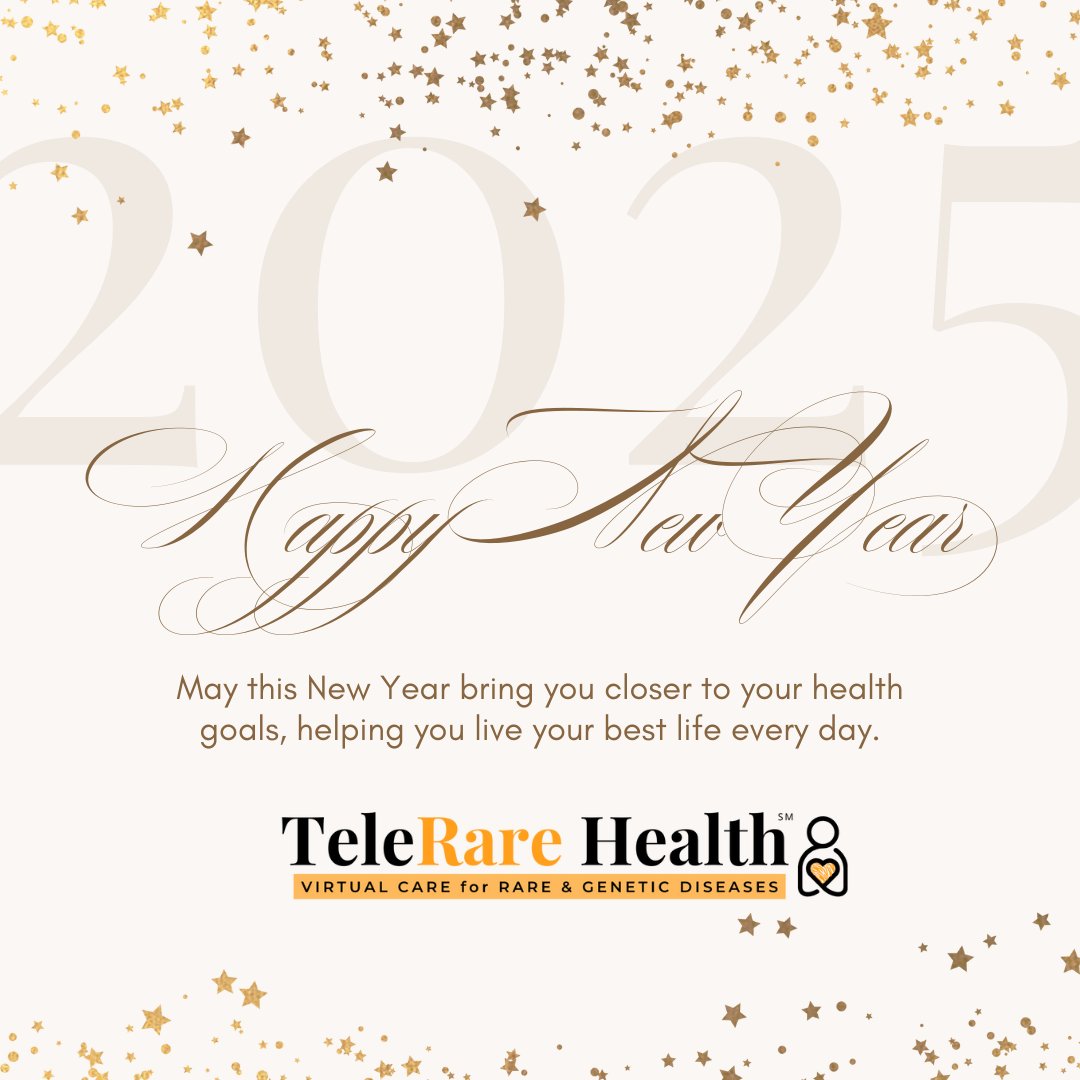 TeleRareHealth's tweet photo. From all of us at TeleRare Health, have a healthy and happy New Year!

See how TeleRare Health can help you in the new year at https://t.co/x4ks3rjHY7 #telerarehealth #virtualclinic #telehealth4rare https://t.co/ksKORTOL12