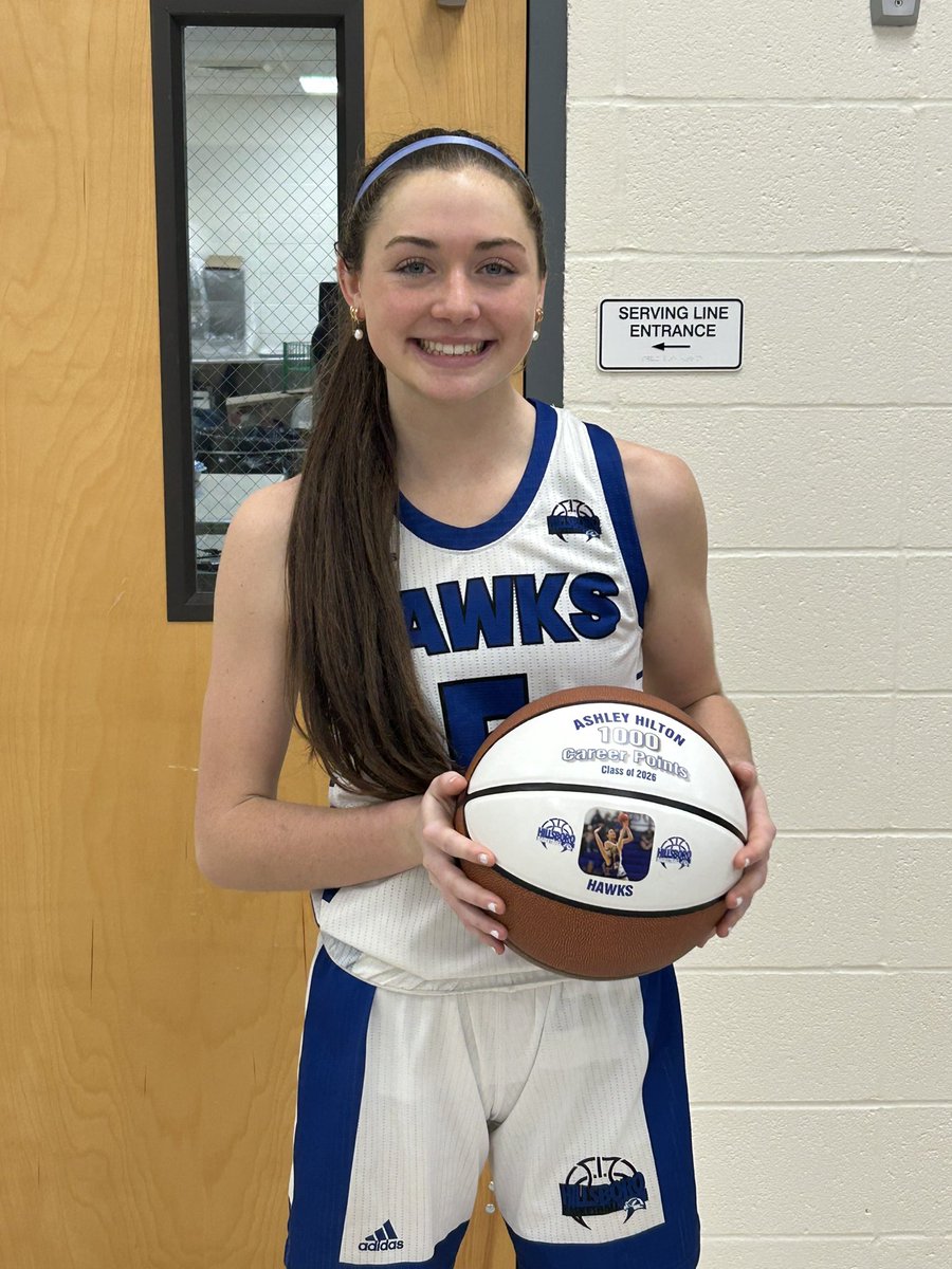 Congratulations to Ashley Hilton on scoring her 1000th career point against Jefferson today at the West County/Kingston holiday tournament!