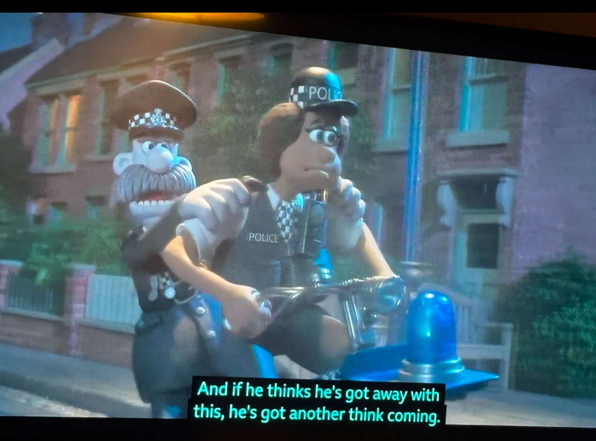 Even Wallace &amp; Gromit knows it’s “think”.