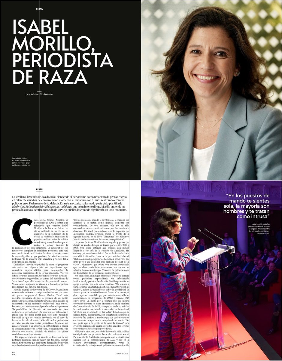 🔙🗞️En este cuatrimestre, he realizado numerosos trabajos en el grado de #PERIODISMO <a href="/FCom_US/">Facultad de Comunicación, Universidad de Sevilla</a> 

✍🏻Aquí el PERFIL que hice de Isabel Morillo <a href="/2imori/">Isabel Morillo</a>, directora de <a href="/elCorreoWeb/">El Correo de Andalucía</a>… interesante entrevista a una gran profesional de dilatada trayectoria 🙌🏻 

🔗 drive.google.com/file/d/1vtNsEH…