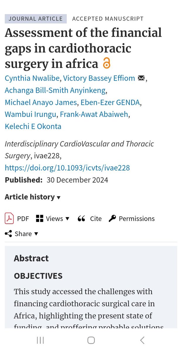 AFAC (@futureafroct) on Twitter photo Exciting news! We are delighted to announce that a research paper by the AFAC's research team has been accepted for publication in the prestigious ICVTS journal of <a href="/EACTS/">EACTS</a> . Congrats to the research team. Access the paper online at academic.oup.com/icvts/advance-… Exciting news! We are delighted to announce that a research paper by the AFAC's research team has been accepted for publication in the prestigious ICVTS journal of <a href="/EACTS/">EACTS</a> . Congrats to the research team. Access the paper online at academic.oup.com/icvts/advance-…