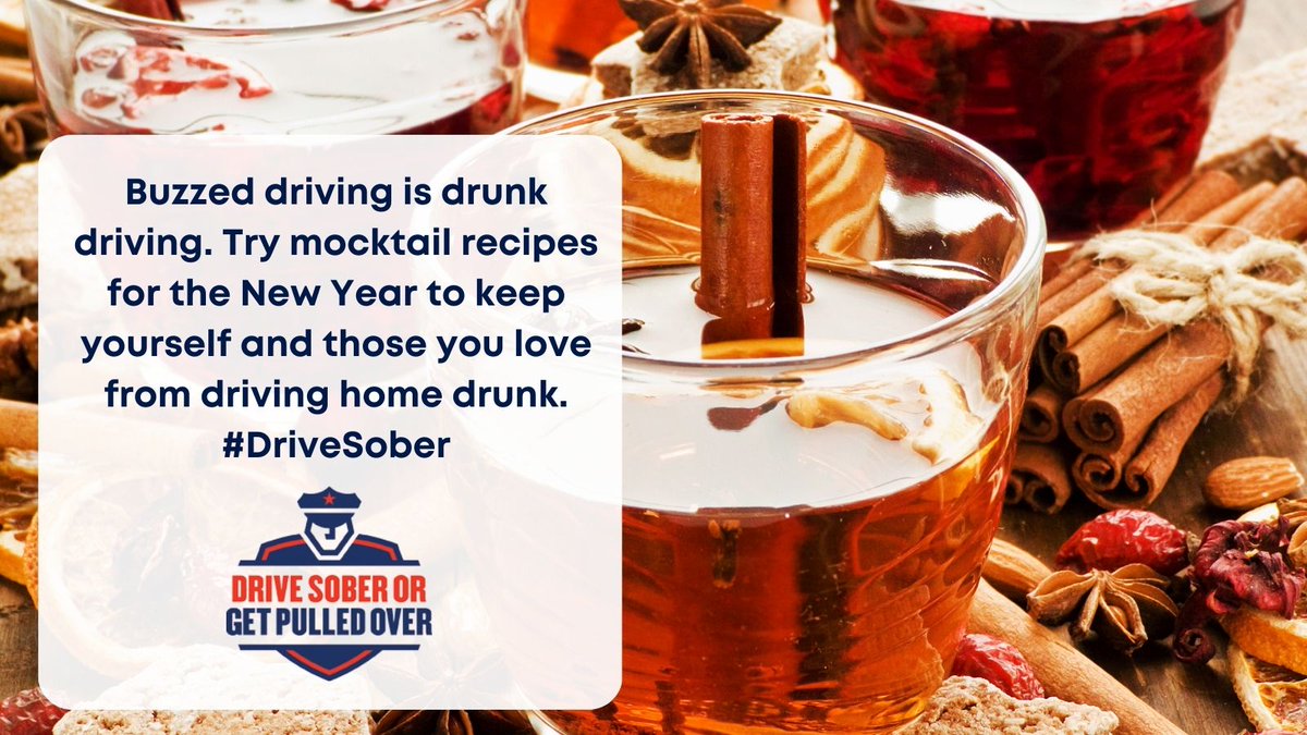 Try wintery mocktail recipe for the New year and #DriveSober!