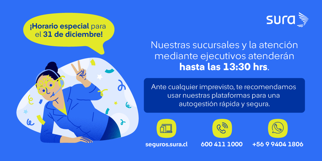 🎉✨Aviso importante✨🎉

Este 31 de diciembre nuestras sucursales cerrarán a las 13:30 hrs. ¡Gracias por tu comprensión y Feliz Año Nuevo! 🥂🎆