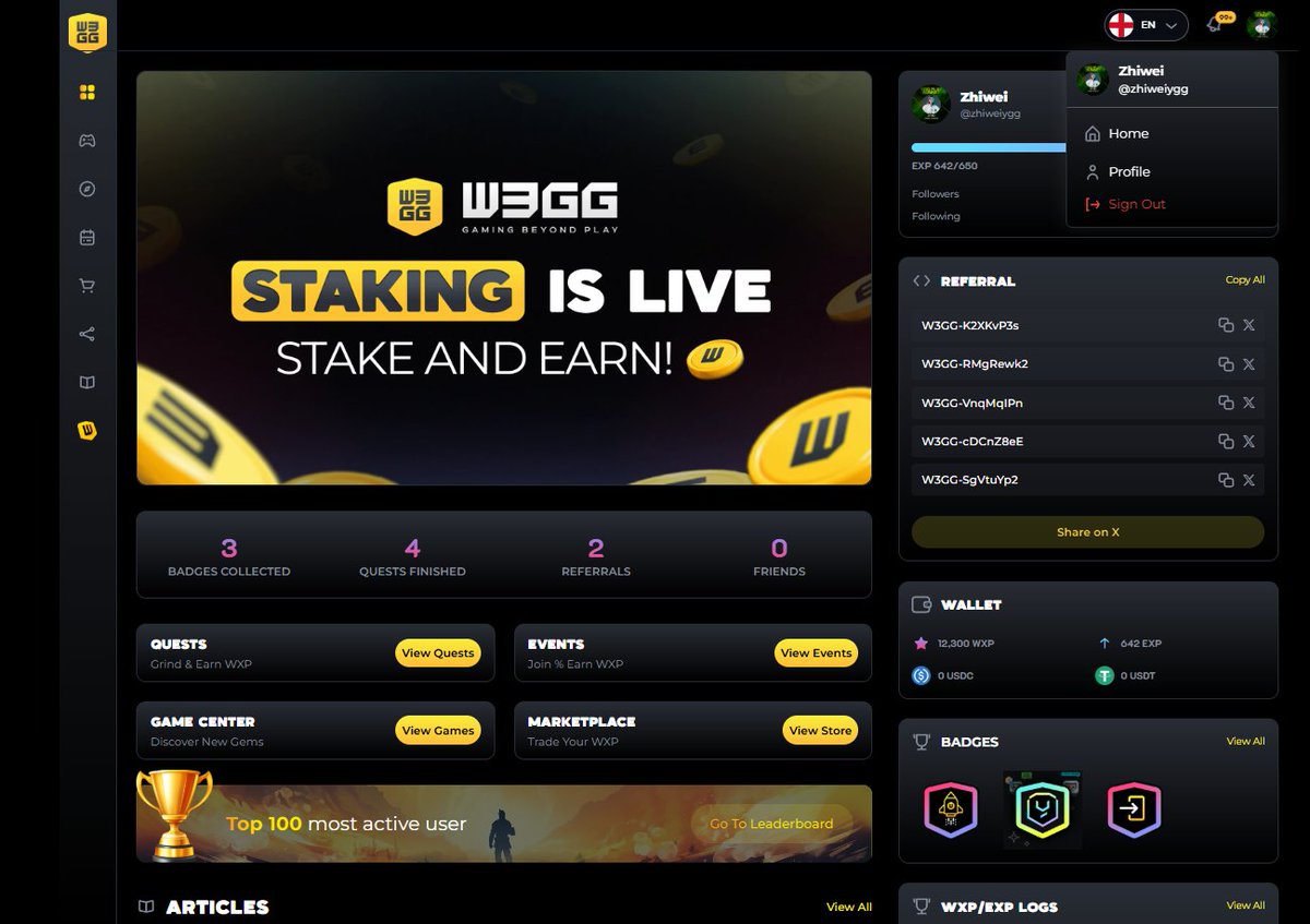 zhiweiygg's tweet image. Join me for exclusive perks, epic wins, and a savage yet supportive community! Use my limited referral code:
1.W3GG-K2XKvP3s
2.W3GG-RMgRewk2
3.W3GG-VnqMqIPn
4.W3GG-cDCnZ8eE
5.W3GG-SgVtuYp2
@YieldGuild @w3ggofficial
#YGGGAPS8 #minturw3key