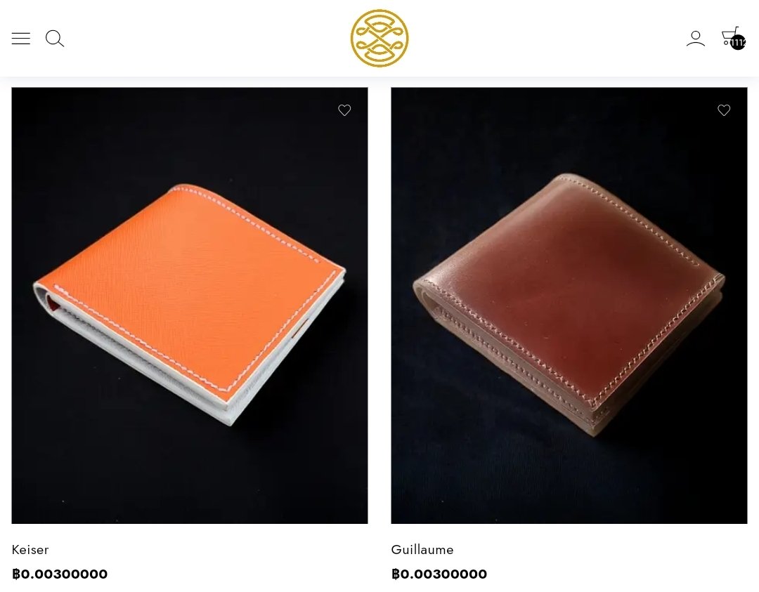 65k sats is worth a bracelet 

90k sats is worth a belt

300k sats is worth a wallet

<a href="/TheLeatherMint/">Leathermint</a>