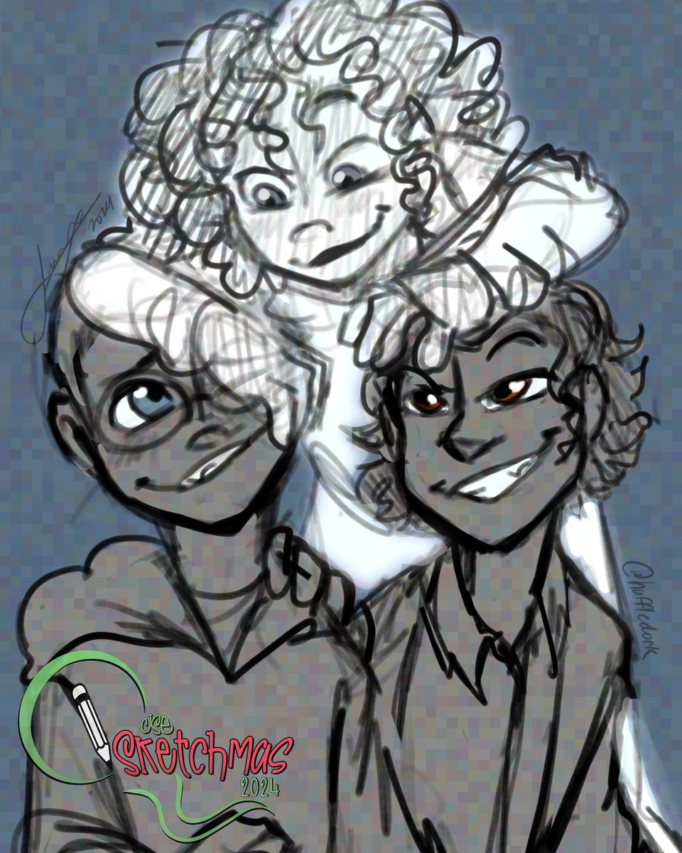 huffle_dork's tweet photo. I’m so behind on posting Sketchmas stuff so imma make a thread HGHBJ 
Thank you @andaboop1 @ainara_trindel and @azaza_ftw for donating!! https://t.co/iashS8dGV4