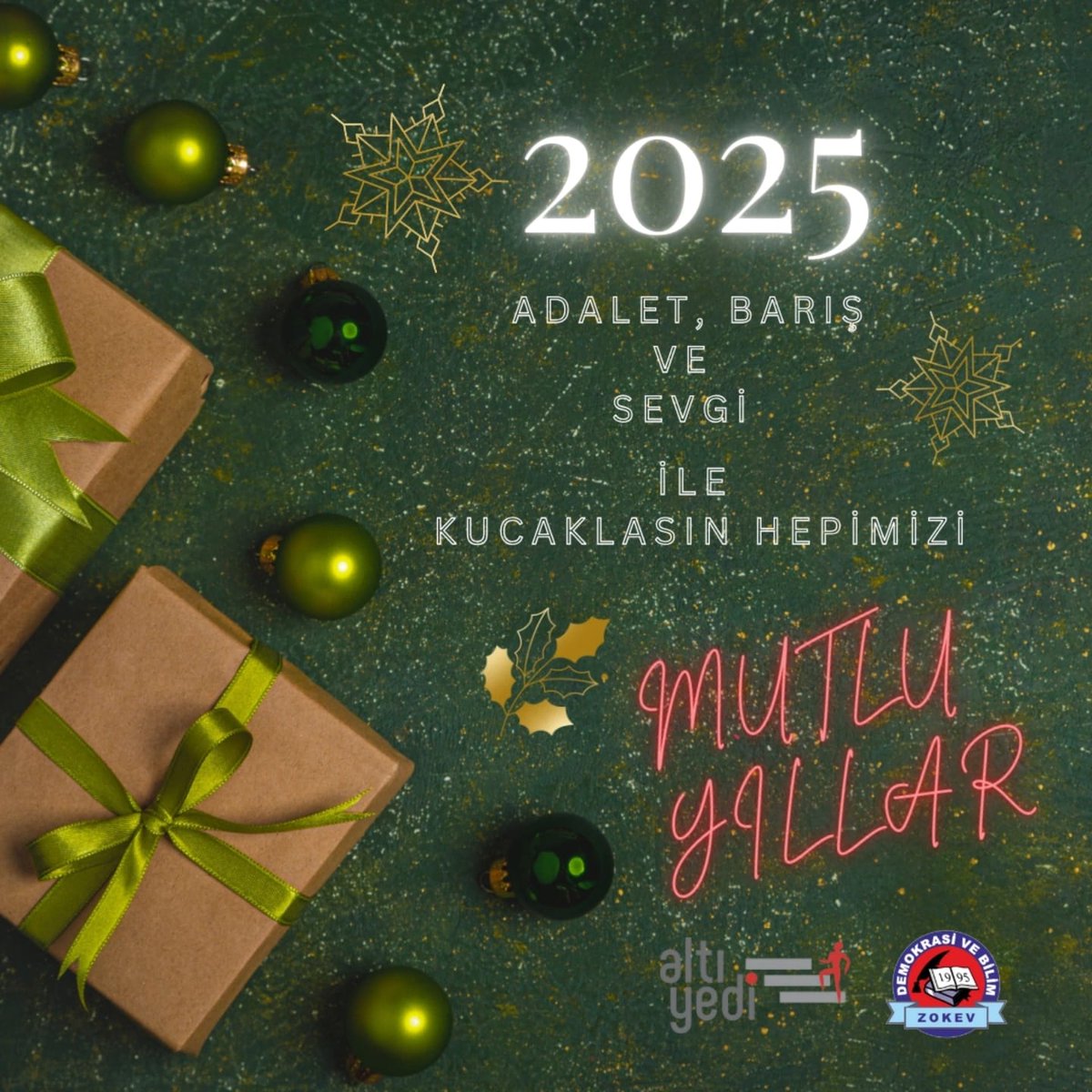 Bir yıl daha biterken...🌟🌲✨
.
.
.
.
.
#mutluyıllar #yeniyıl
#yılbaşı #2025edebiyat 
#edebiyatdergisi
#altıyedidergi
#adalet #barış #sevgi
#happynewyear 
#mutluseneler 
#2025yeniyıl