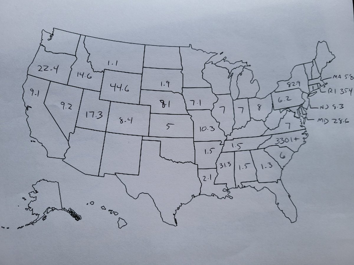With one run to go, here's my map of miles in each state.

Managed to get at least a mile in 31 states this year, a new record. Can't bring myself to add in Connecticut, because I unwittingly crossed the state line into Massachusetts on a quick trail run.