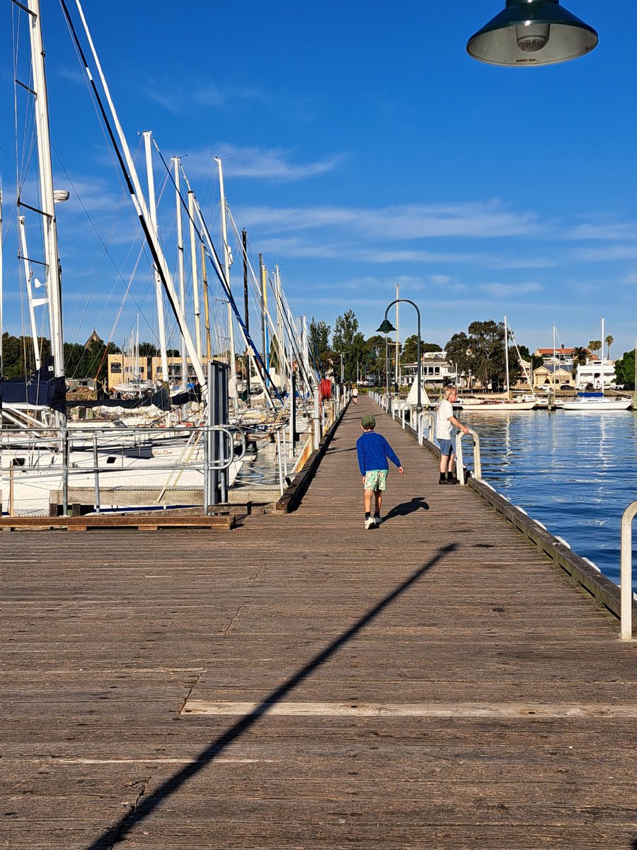 Can you estimate how many steps to get back to the other end of the pier?
Such a good, simple activity. Our initial estimates weren't great but we stopped about a 1/3 of the way &amp; used the info gained thus far...second estimates were much closer!
Could do this almost anywhere...