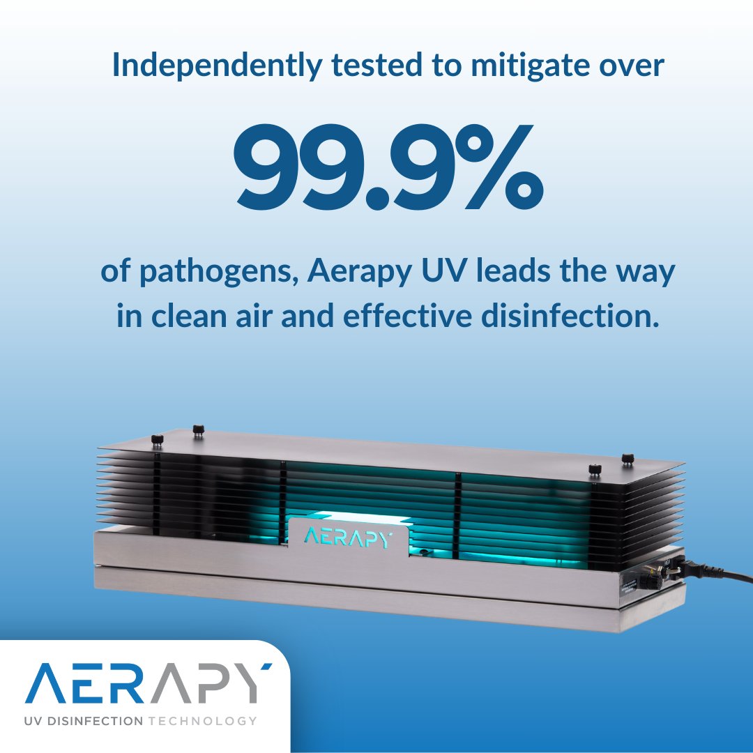 aerapyuv's tweet image. Aerapy UV solutions have been independently tested to mitigate over 99.9% of pathogens, including SARS-CoV-2. Backed by research, our systems lead the industry in UV efficacy and safety. Explore our products: aerapy.com/uv-products/
#PathogenControl #UVTechnology #CleanAir