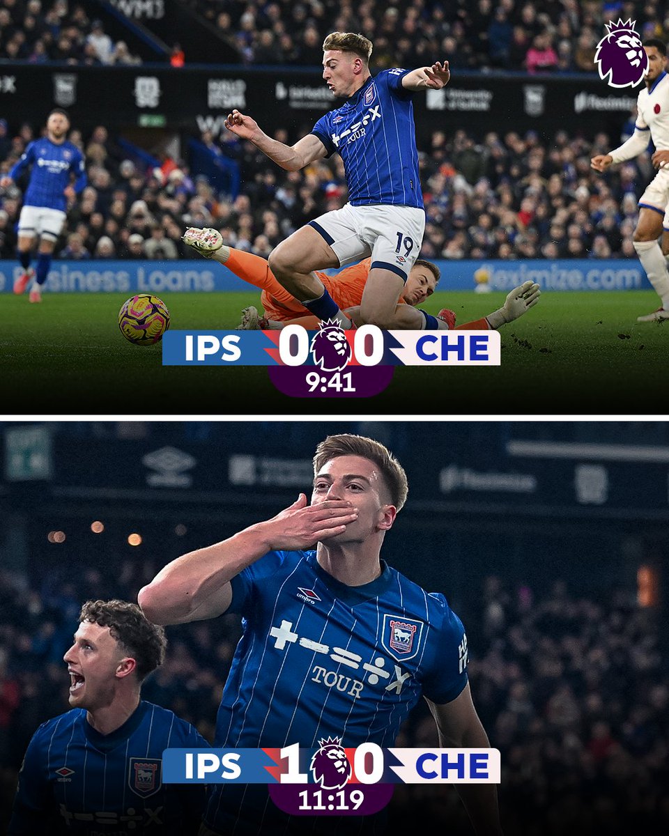 Wins the penalty, scores the penalty ⚽️

Seven goals for the season for Liam Delap 💙

#IPSCHE