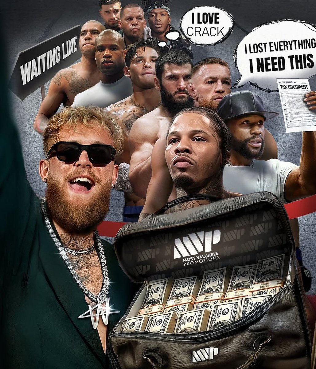 MostVpromotions's tweet image. Jake Paul’s been called out by champs, legends &amp;amp; others. Who should JP fight next?

*Graphic not created by MVP

#JakePaul #GervontaDavis #floydmayweather #conormcgregor #ryangarcia #arturbeterbiev #danieldubois #natediaz #alexpereira #ksi #tommyfury