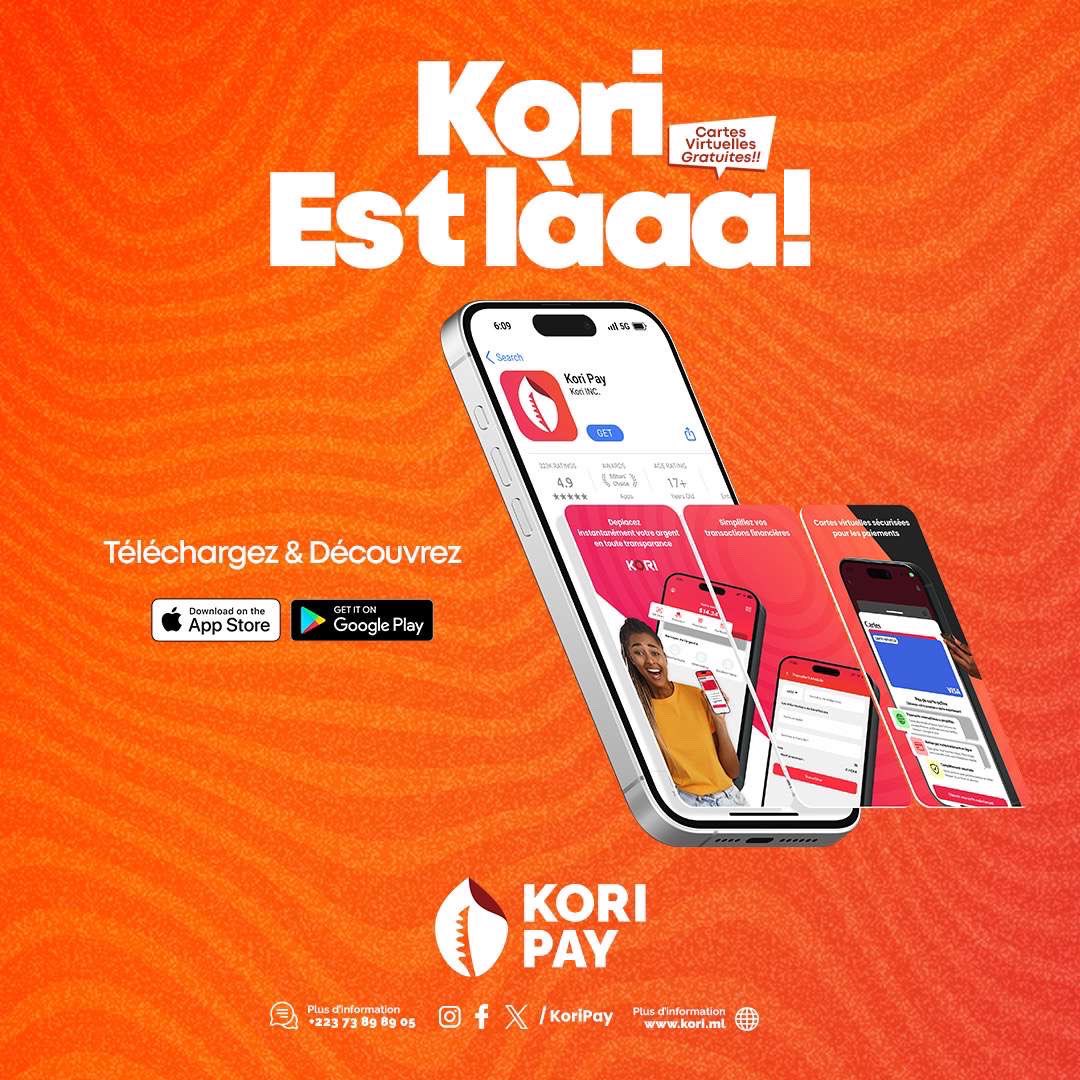 Pour bien finir l’année, voici Kori Pay, votre nouvelle solution de paiement en ligne :

✅ Carte Visa virtuelle GRATUITE en 1 min
✅ Paiement Netflix, Amazon, Shein, Alibaba : tout devient simple !
✅ Et pour tout ça, un numéro de téléphone suffit ! 

app.kori.ml