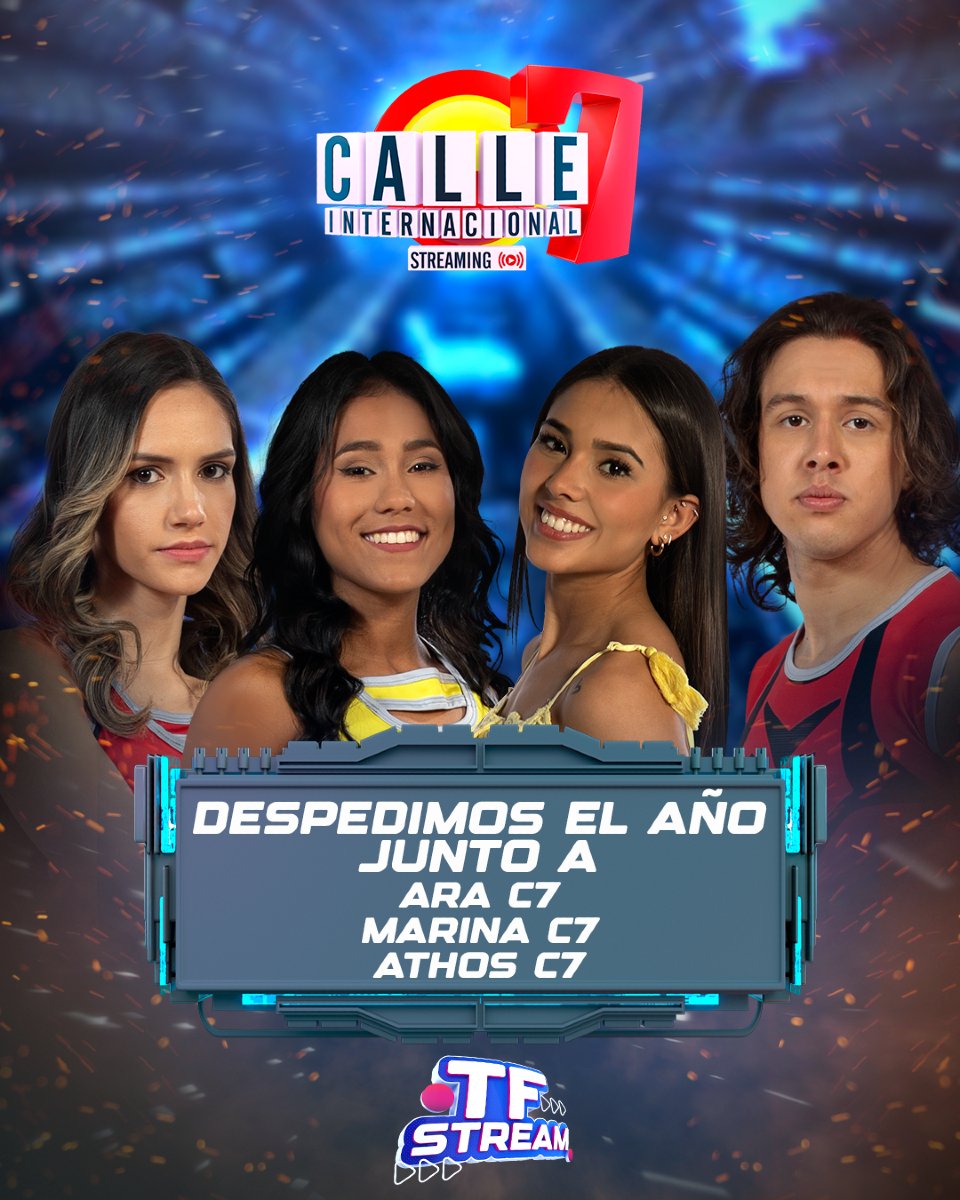 TFstreamPY's tweet image. ¡Último programa! 🥂✨️🎉

Nicole te espera para cerrar un año GENIAL junto a #MarinaC7 #AraceliC7 y #AthosC7 🤩💥 nos ves en Twitch, YouTube, Facebook, Kick e Instagram ‼️

#TFStreamPy #Calle7Internacional 🔥