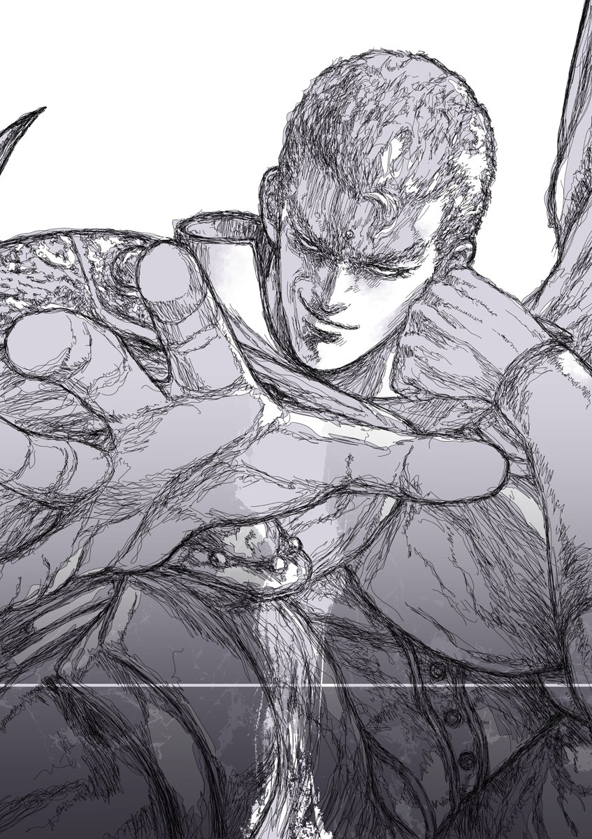 「第十回世紀末武闘会という節目に描いた聖帝サウザー 原作でも一番好きなのサウザーだ」|よしはらもときのイラスト