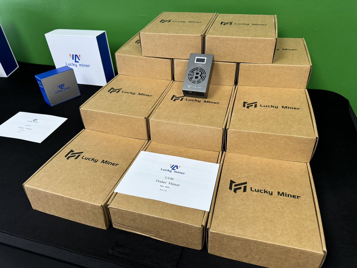 wupaccess's tweet image. 🚨 New Inventory Alert! 🚨

Fresh from Lucky Miner: the LV-08 Bitcoin Solo Miner, plus the LV-03, LV-06, and LV-07!

💰 Solo Mining = Big Rewards (with a little luck!)

📸 See the photos &amp;amp; DM us to reserve yours now—these are selling fast! 🚀

🔗 wupaccess.com/ols/categories…