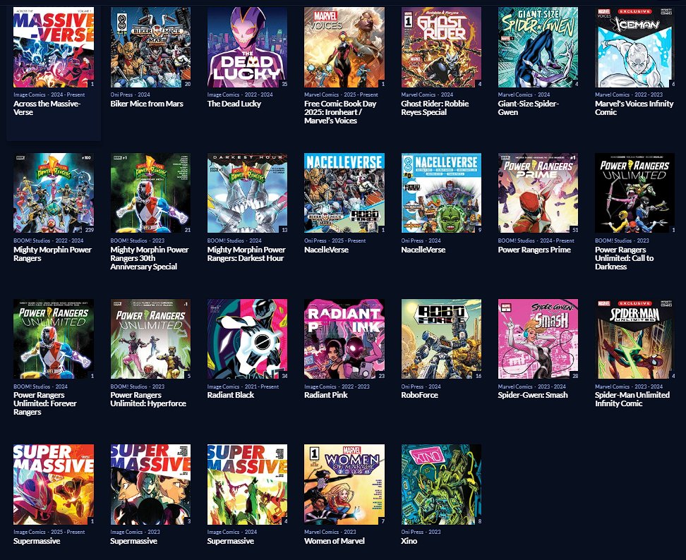 This year, I got to write Spider-Gwen and introduce a brand new Ghost Rider. I got to launch a new team of Power Rangers. I got to bring back the Biker Mice.  And so much more that won't fit in a tweet. 

I'm thankful, and excited for the new year. Thank you for coming with me.