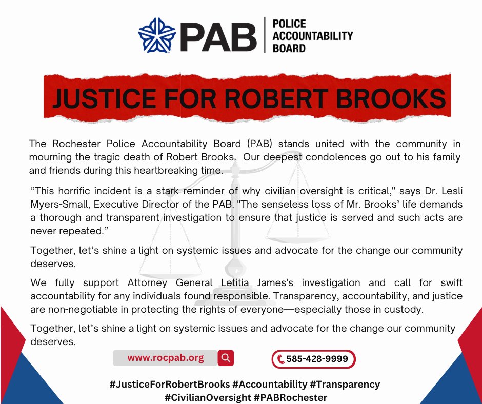 Rochester Police Accountability Board tweet media