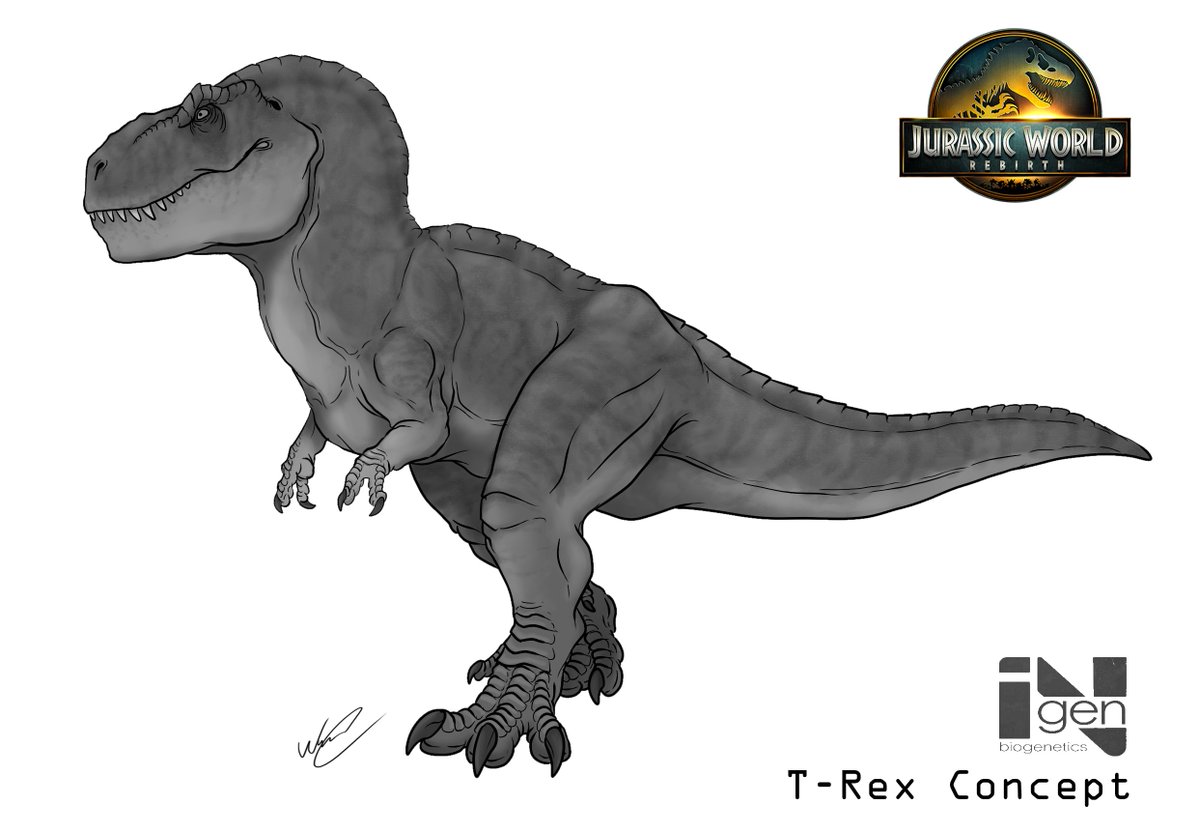 Uma nova versão para o possível T-Rex de #JurassicWorldRebirth baseado em novas referências e especulações.

#JurassicPark #JurassicWorld #dinosaurs #Dinosaurart #DigitalArt #creatureart #monster #ingen #JurassicWorldChaosTheory #tyrannosaurus