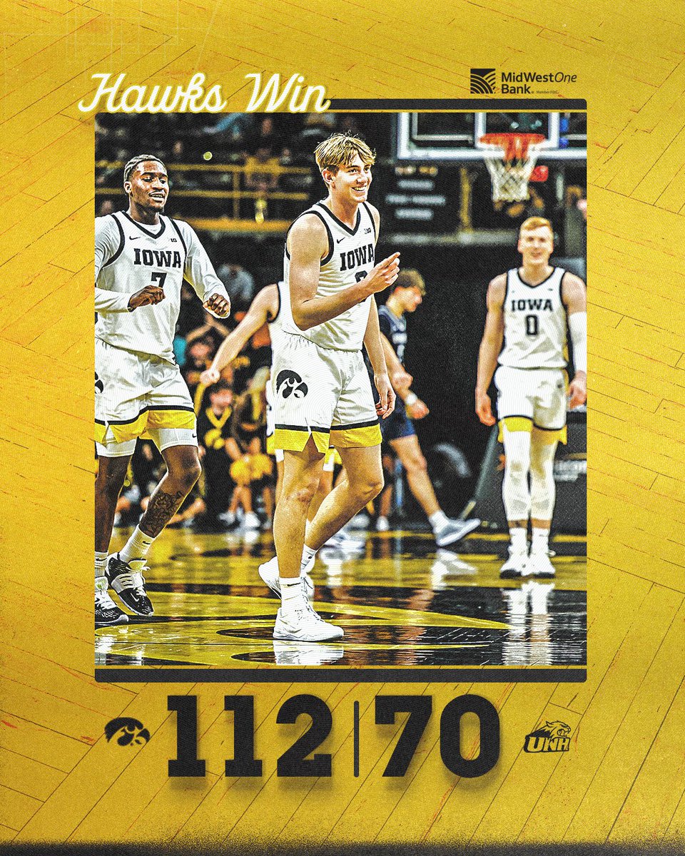 Ending 2024 with a 𝐃𝐔𝐁

#Hawkeyes