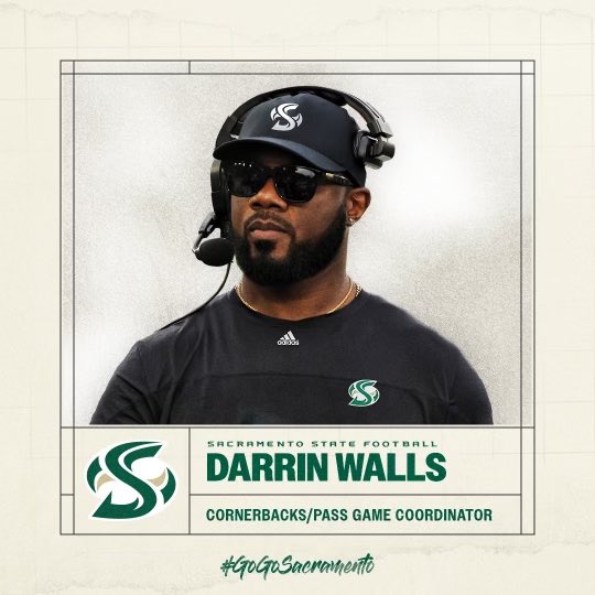 WPIAL_Insider's tweet photo. Go-Go Sacramento State!

Two former WPIAL stars are ready to rock and roll at the D1 level.

Greensburg Salem alum @BrennanMarion4 is now the Head Coach!

Woodland Hills alum @DWalls2ND has been hired as the Pass-Game coordinator.

They already have a commitment from Penn Hills RB Naytel Mitchell!

Expect more WPIAL Talent to go to Cali