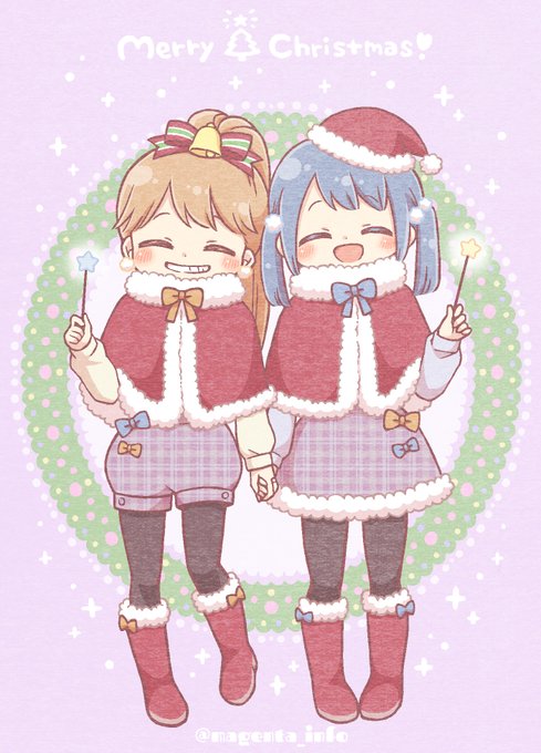 聖夜の妖精🌟ひかアオちゃん🧡🩵
#マギレコ 