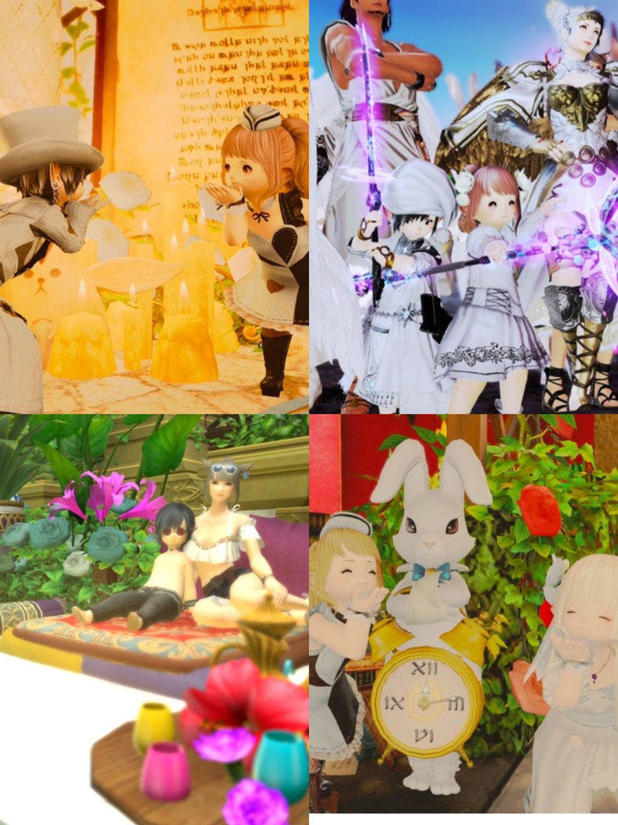 Mikotam_ff14's tweet photo. 今年もお世話になりました♡♡
2024年はイベントに参加したり、零式たくさん行ったり、何より #PairRing のメンバーやフレさんとたくさん遊べたりと感謝の年でしたε( c *´꒳`)また来年もよろしくね♡
#ff14 #年末 https://t.co/jakEaq8A7U