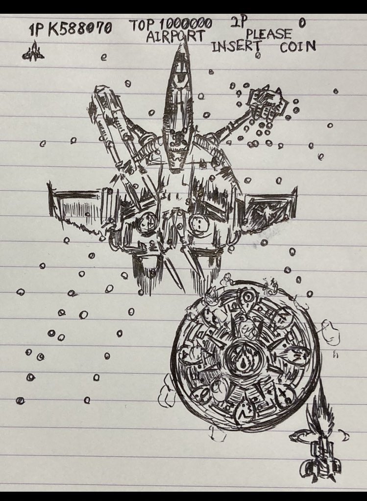 kamuneko's tweet photo. 【お絵描き】
夢のガイン2100万ペースのラスボス戦
#バトルガレッガ https://t.co/cokp6pXRyT