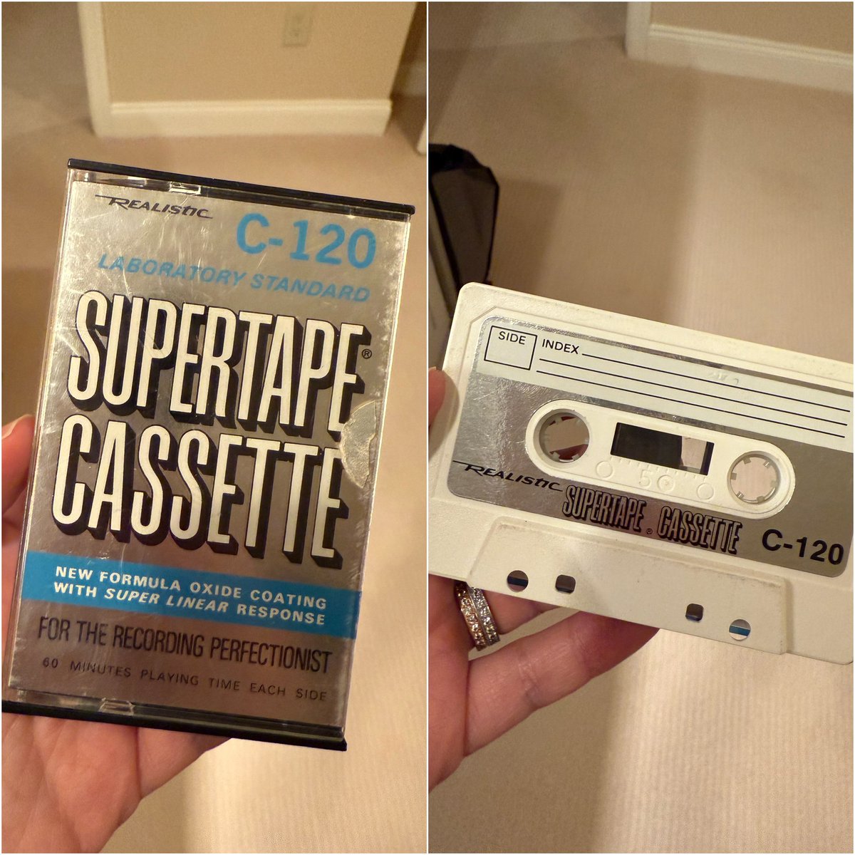 My mom had an old, damaged cassette tape of a 1978 interview she did with her grandfather, who fled Russia just before World War I. In it he marvels at the idea of simply speaking into a tape recorder. 

I had the tape restored and digitized. Then I dragged a little file into a