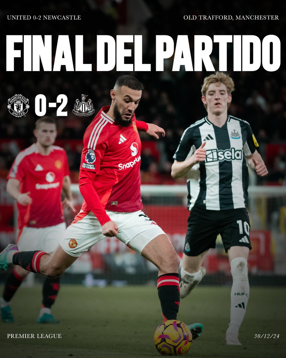 ManUtd_Es's tweet photo. Derrota en el último partido del año. https://t.co/2hQ8FMUPD7